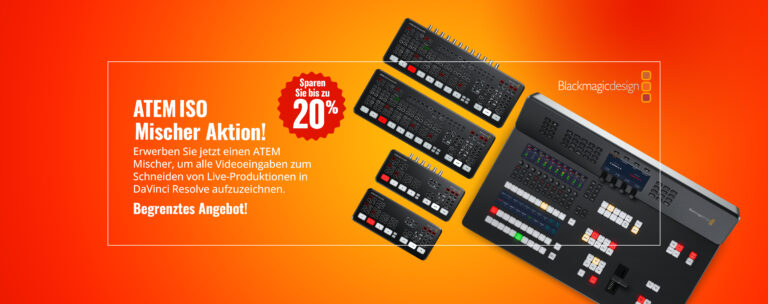 ATEM ISO Promo noch bis 30. Juni