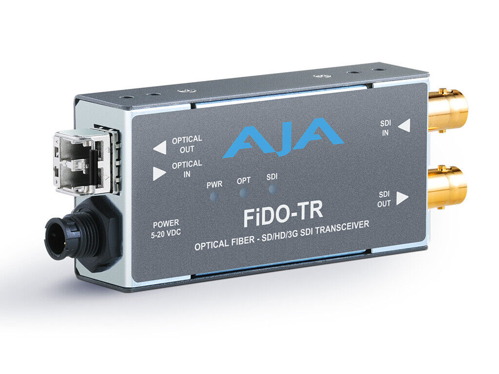 AJA FiDO-TR-MM 1-Channel 3G-SDI/LC Multi-Mode LC Fiber Transceiver