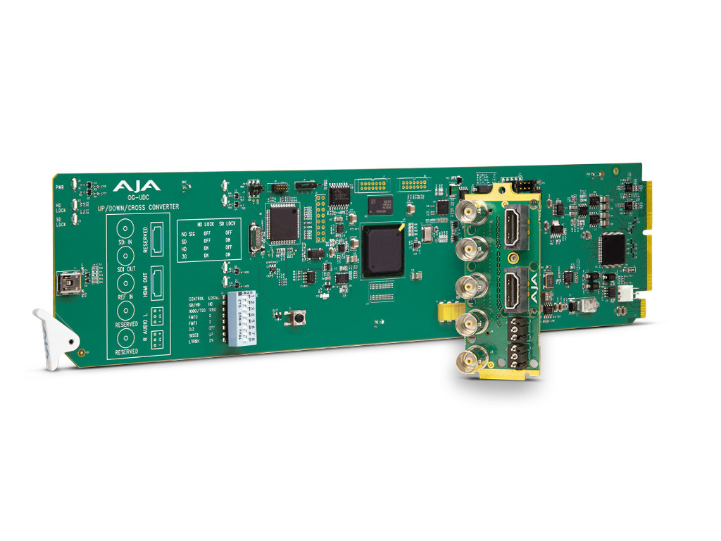 AJA OG-4K2HD openGear 4K/UltraHD-SDI to 3G-SDI Down-Converter, End of sale