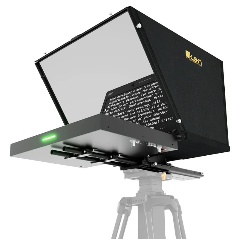 Ikan Aura 19" POE++ PTZ NDI Teleprompter w/Full NDI Encod./Decod. & IP Tally