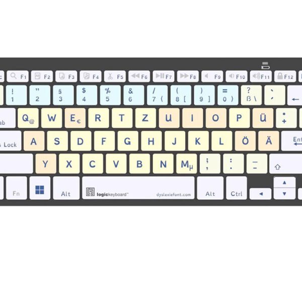 LogicKeyboard Dyslexie Bluetooth DE (PC)