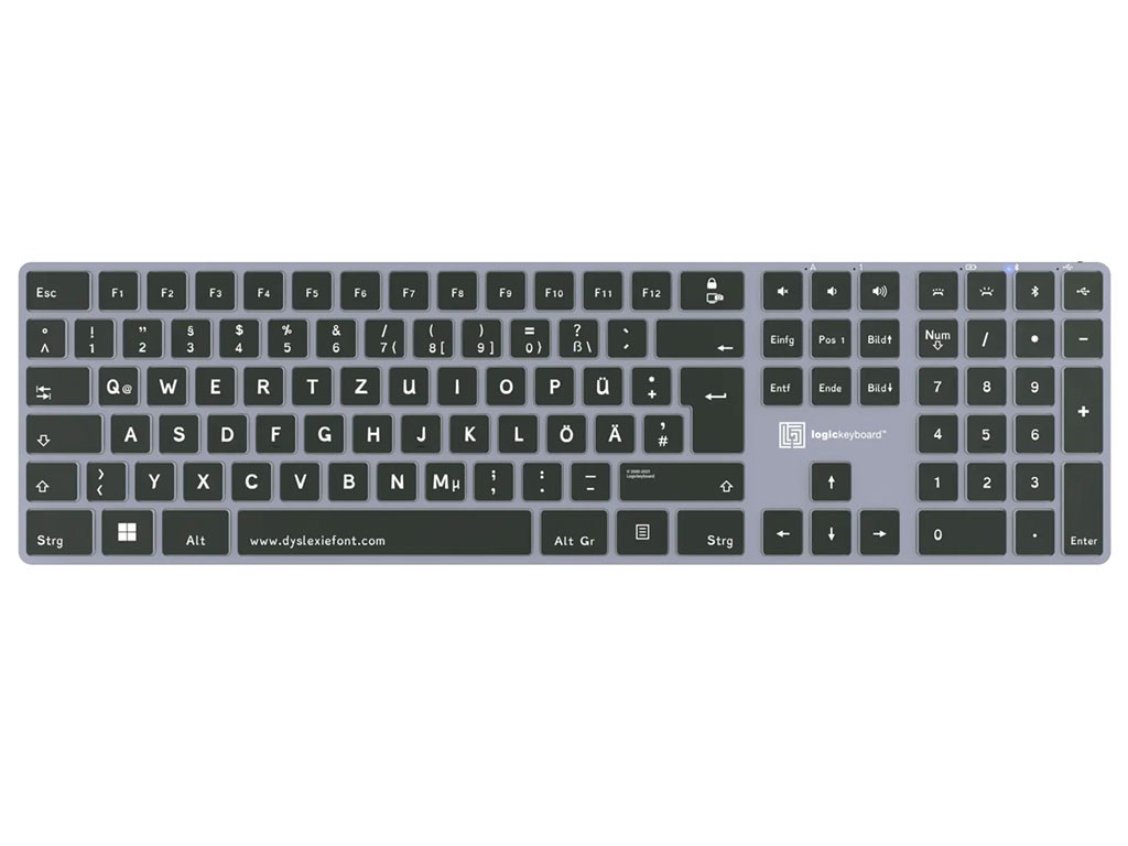 Logickeyboard Dyslexie TITAN UK (Mac) – Bild 4