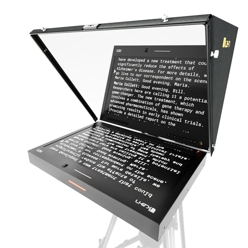 Ikan Aura 19" POE++ NDI Teleprompter w/ Full NDI Encoding/Decoding & IP Tally Li – Bild 3