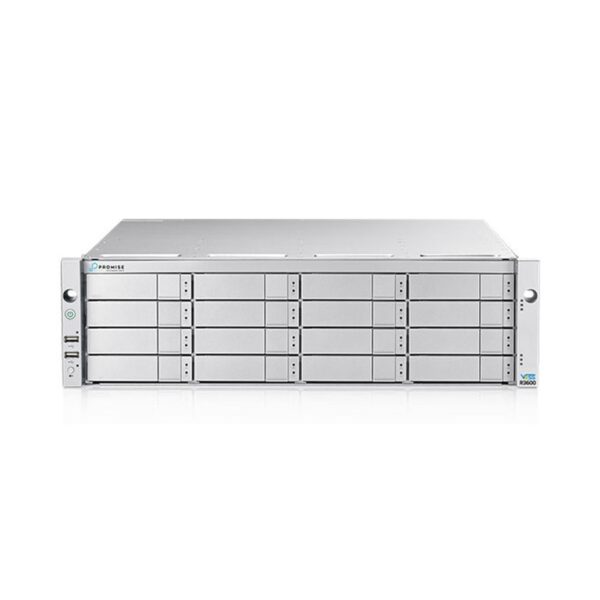 Promise Vess R3600tiD 4-port 1G iSCSI+2-port 10G BASE-T3U DDR 8GBx1 DC 12TBx16