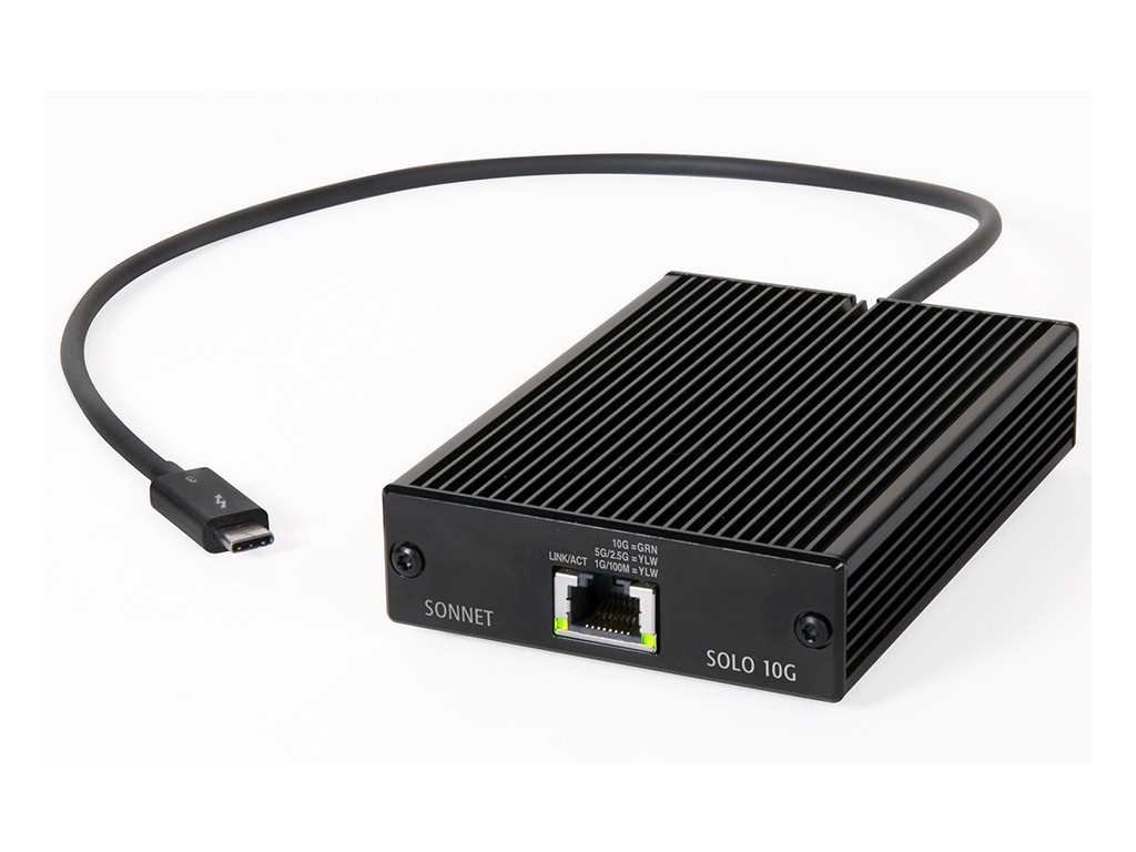 Sonnet Solo 10G Thunderbolt 3 to 10Gb Base-T Ethernet Adapter