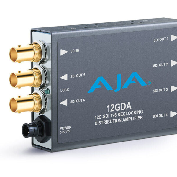 AJA 12GDA, 12G/6G/3G/HD/SD-SDI Distribution Amplifier