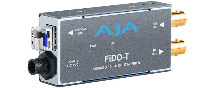AJA FiDO-T 1-Channel 3G-SDI to Single-Mode LC Fiber Transmitter