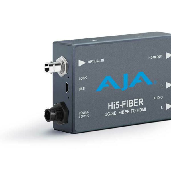 AJA Hi5-Fiber Video and Audio Converter HD/SD-SDI over Fiber To HDMI