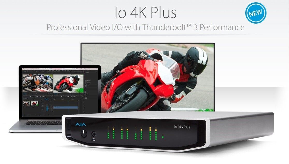 AJA IO 4K Plus mit Thunderbold 3 Perfomance