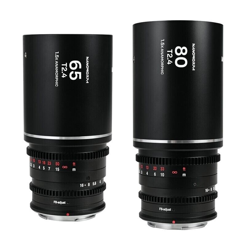 Laowa Nanomorph S35 Prime 2-Lens Bundle (65mm,80mm) (Silver) - Sony E