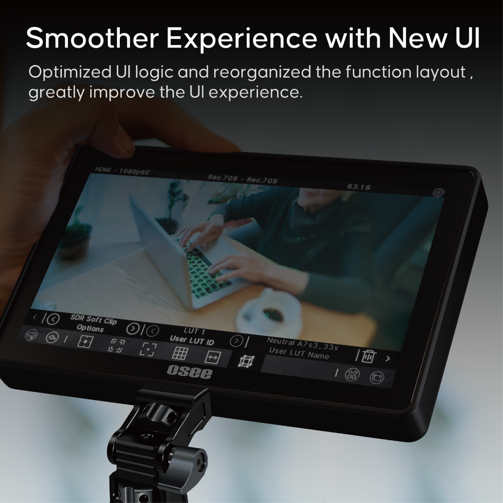 OSEE G7 Pro 7 Zoll On Camera Touchscreen Field Monitor – Bild 5
