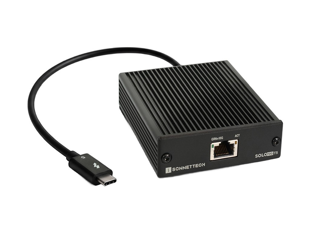 Sonnet Solo 10G Thunderbolt 5 to 10Gb Base-T Ethernet Adapter