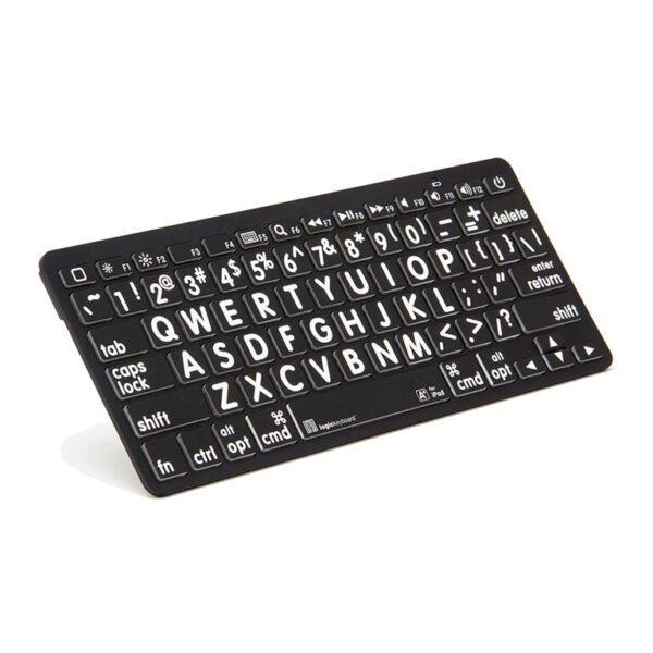 LogicKeyboard XLPrint Bluetooth Weiß auf Schwarz DE (Mac)
