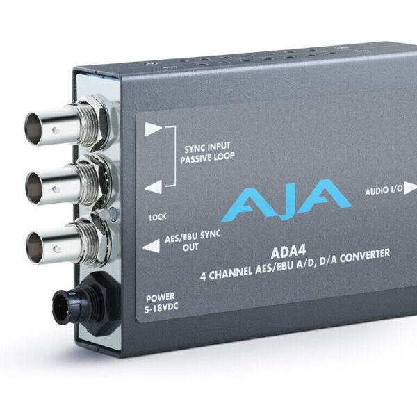 AJA ADA4 4-Channel Bi-directional Audio A/D and D/A Converter