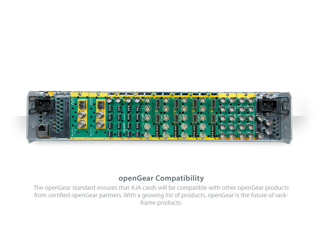 AJA OG-X-FR openGear-compatible 2RU Rackframe - Color & Light