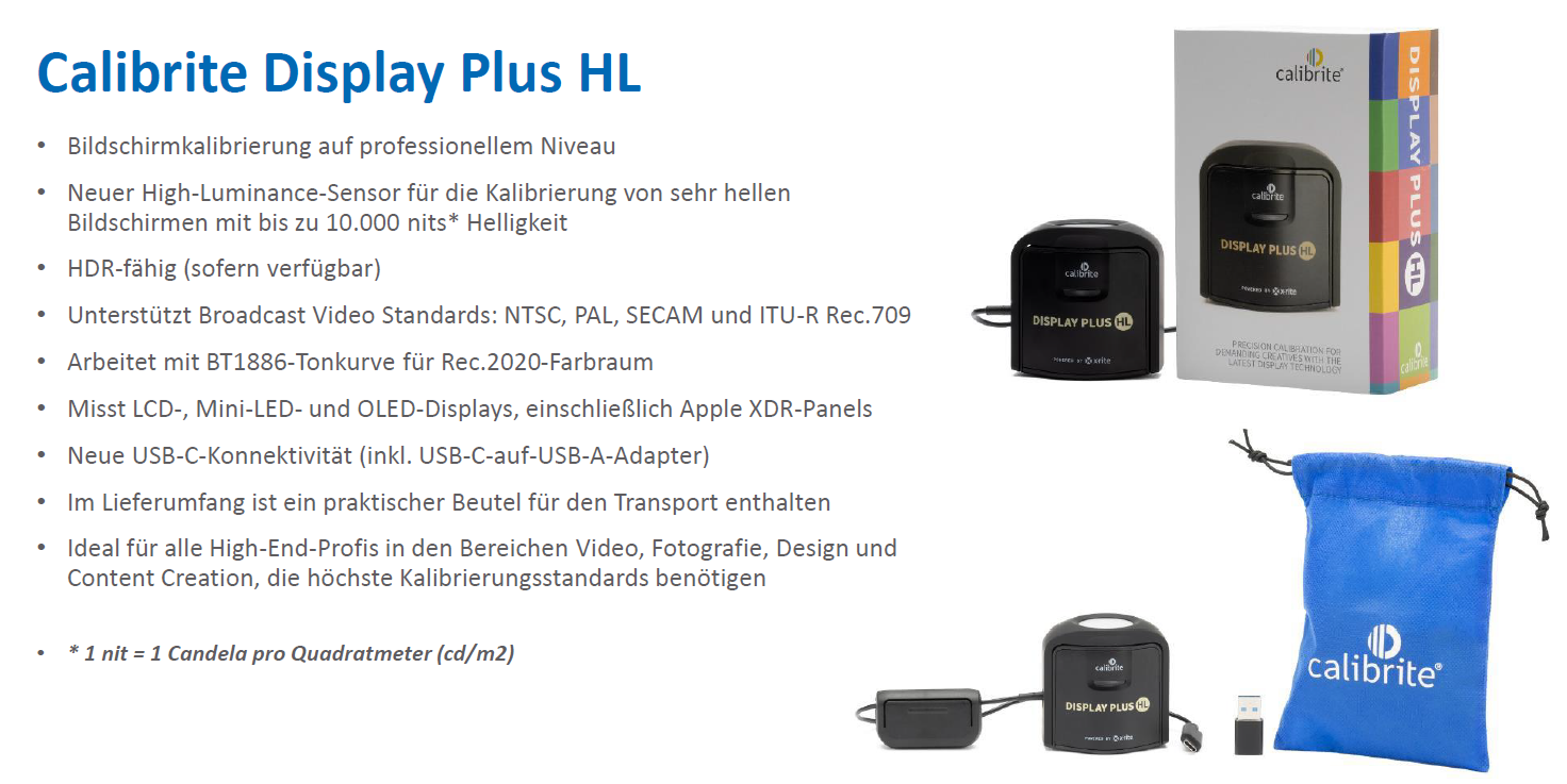 Calibrite Video Photo Kit -Display Plus HL und ColorChecker Black Friday & Week – Bild 3