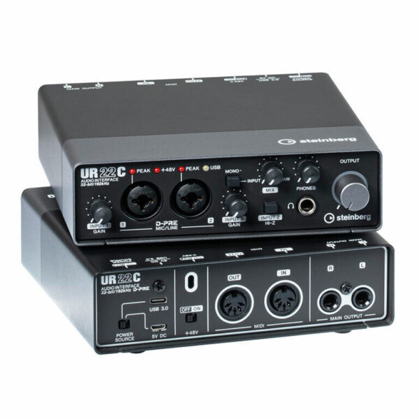 Steinberg UR22C - USB 3 Audio Interface incl MIDI I/O & iPad connectivity