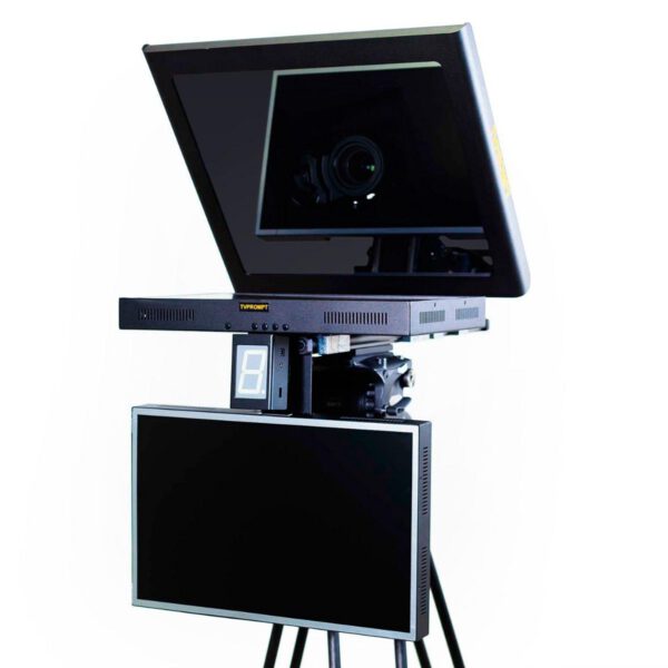 TVPrompt Light Teleprompter 19-inch Standard Brightness Monitor with 19-inch Tal