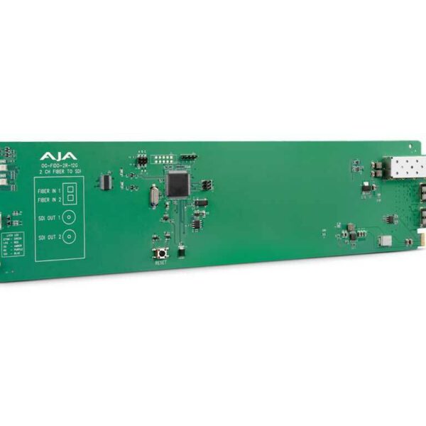 AJA 2-Kanal-Glasfaser-zu-12G-SDI-Konverter OG-FiDO-2R-12G