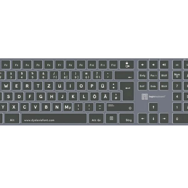 Dyslexie TITAN Wireless Backlit Keyboard – Windows DE