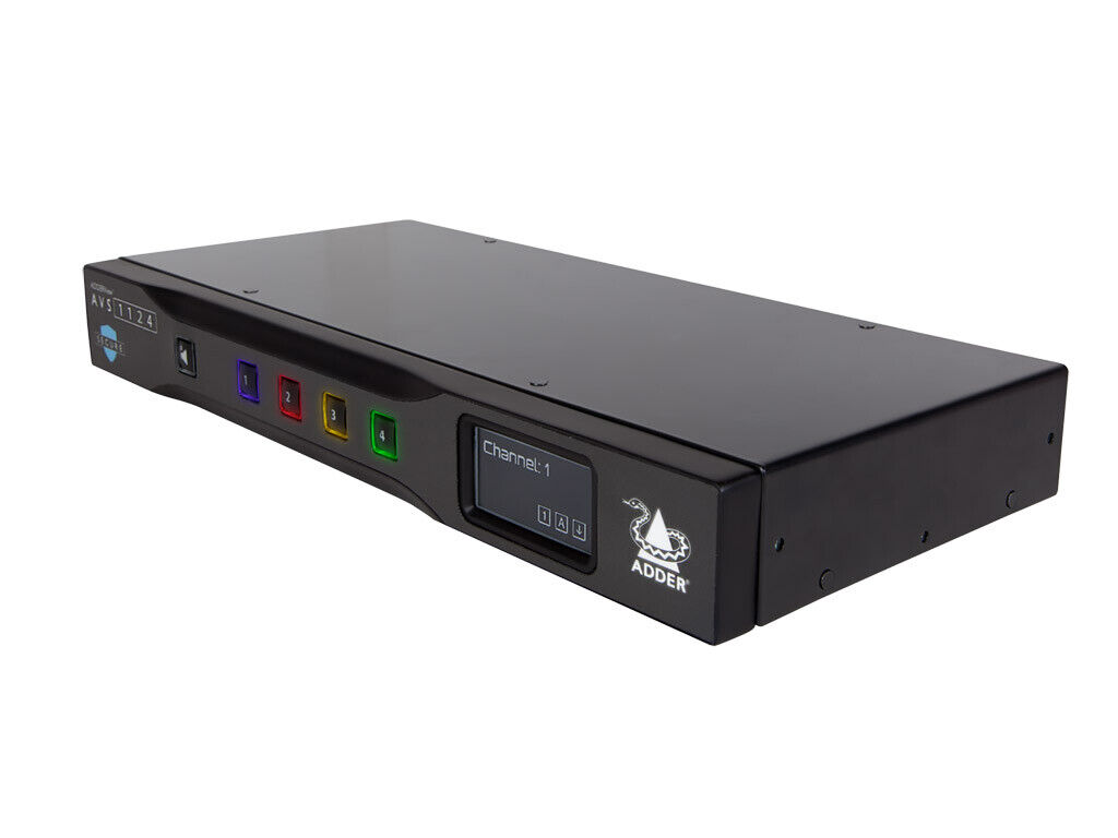 AdderView Secure 4-port DVI-D HD/60 Multi-Viewer Switch