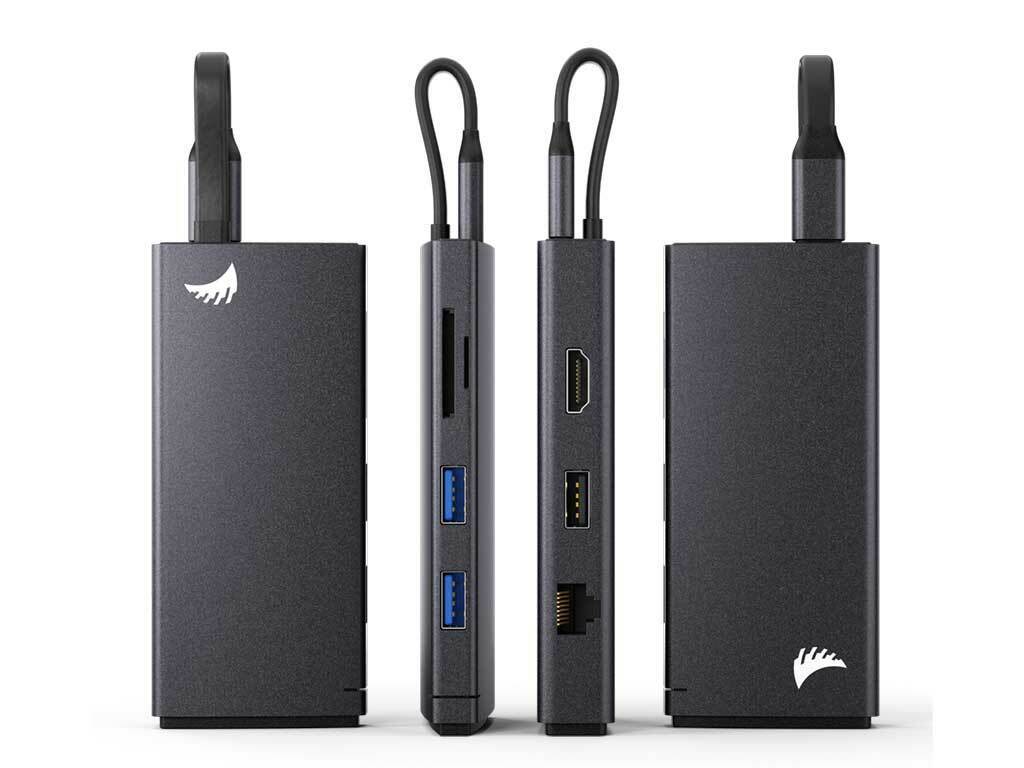 Angelbird Type-C Multiport-Hub Graphit Silber – Bild 4