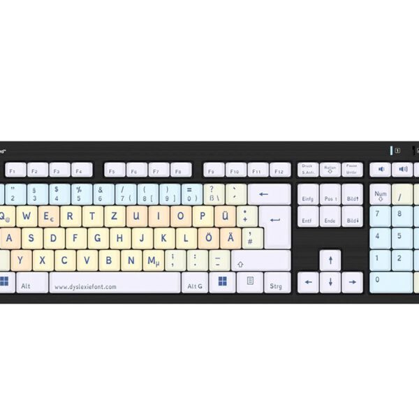 LogicKeyboard Dyslexie Keyboard Nero DE (PC)