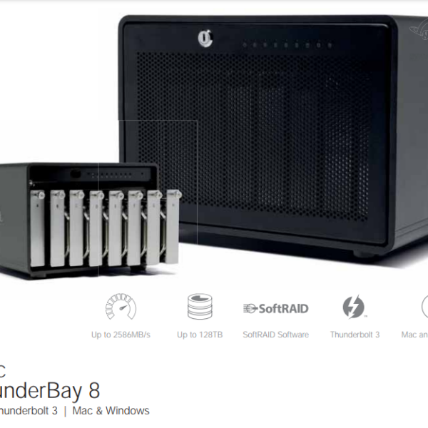 OWC 96TB ThunderBay 8 Thunderbolt 3 RAID Enterprise Drive Storage Solution