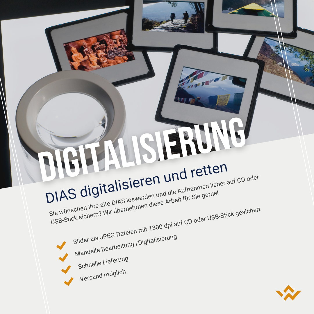DIAS Digitalisieren und retten - Dias auf CD/DVD/USB-Stick