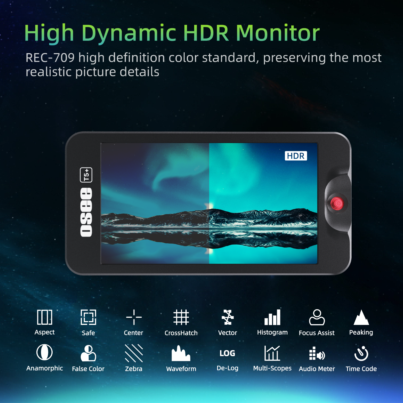 OSEE T5 Plus 5.5Zoll 4K HDR Field Monitor – Bild 2