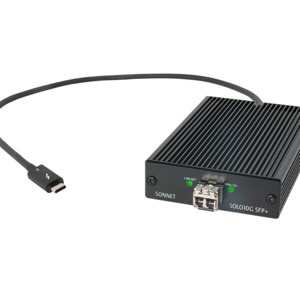 Sonnet Solo10G Thunderbolt SFP+ 10Gb Ethernet Adapter (SFP+ included)