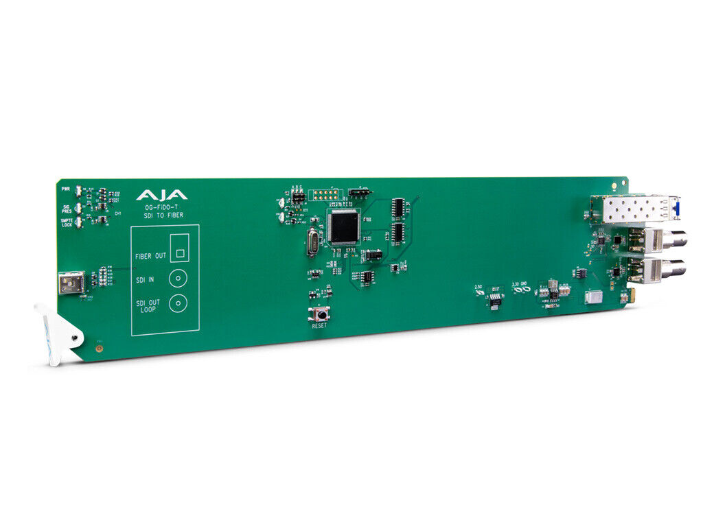 AJA OG-FIDO-T-MM openGear 1-Channel 3G-SDI to Multi-Mode LC Fiber Transmitter