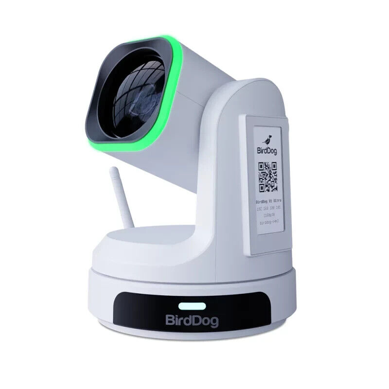 BirdDog X1 Ultra White - WiFi-fähige PTZ-Kamera mit 12x optischen Zoom, UHD